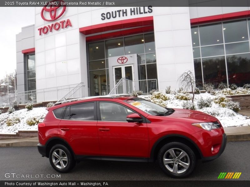 Barcelona Red Metallic / Black 2015 Toyota RAV4 XLE AWD