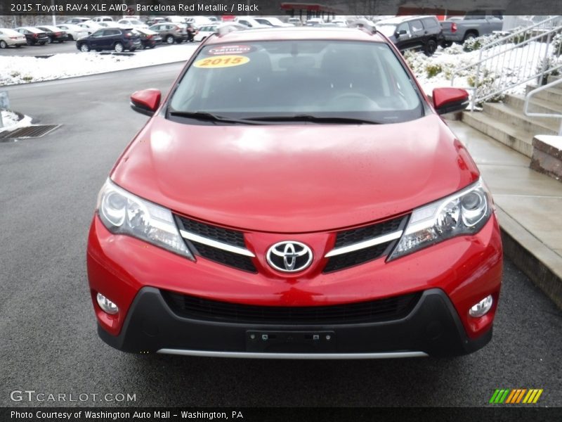 Barcelona Red Metallic / Black 2015 Toyota RAV4 XLE AWD
