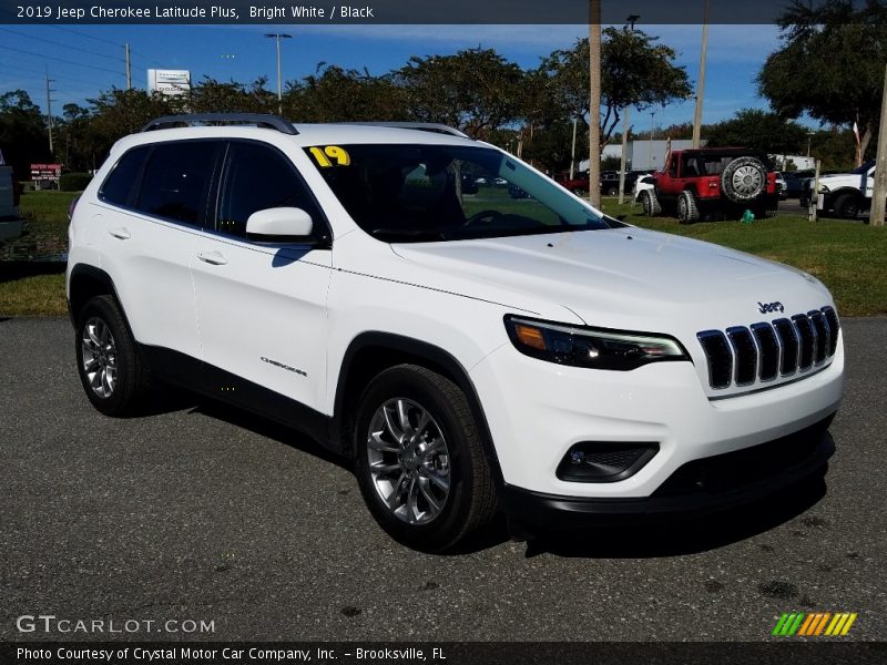 Bright White / Black 2019 Jeep Cherokee Latitude Plus