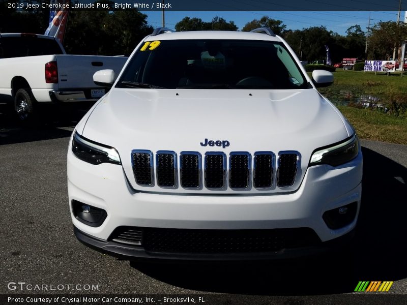 Bright White / Black 2019 Jeep Cherokee Latitude Plus