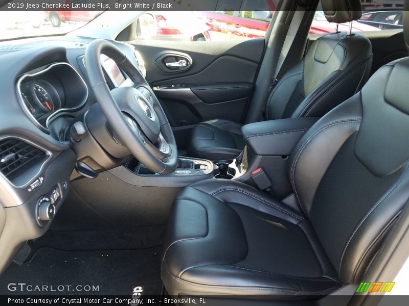 Bright White / Black 2019 Jeep Cherokee Latitude Plus