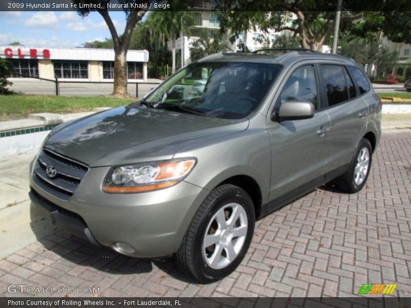 Natural Khaki / Beige 2009 Hyundai Santa Fe Limited