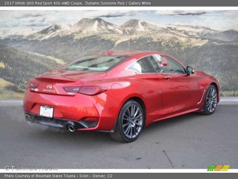 Dynamic Sunstone Red / Gallery White 2017 Infiniti Q60 Red Sport 400 AWD Coupe