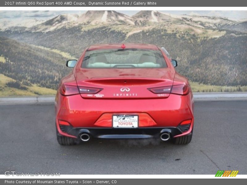 Dynamic Sunstone Red / Gallery White 2017 Infiniti Q60 Red Sport 400 AWD Coupe