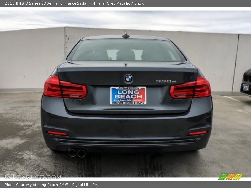 Mineral Grey Metallic / Black 2018 BMW 3 Series 330e iPerformance Sedan