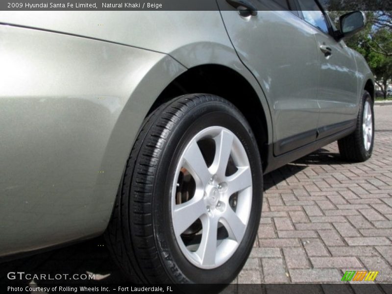 Natural Khaki / Beige 2009 Hyundai Santa Fe Limited
