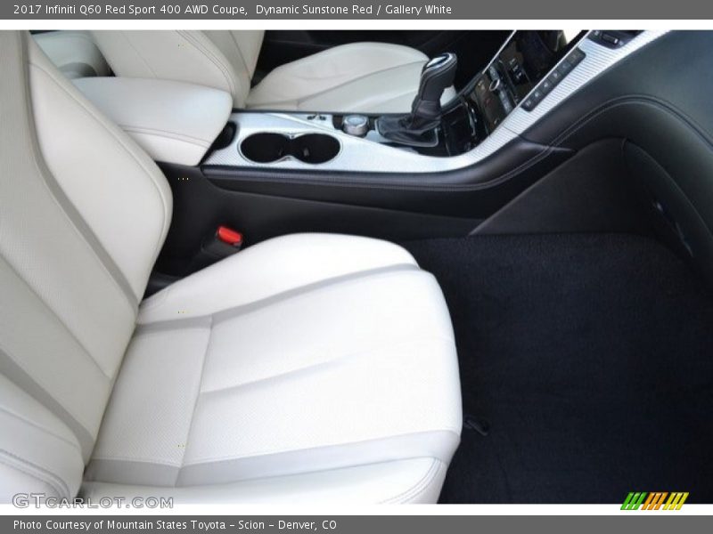 Dynamic Sunstone Red / Gallery White 2017 Infiniti Q60 Red Sport 400 AWD Coupe