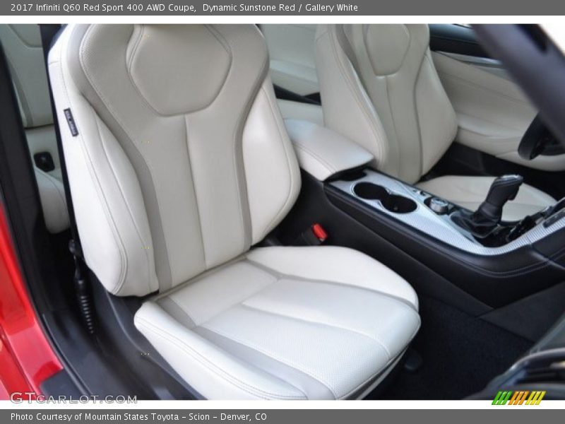 Front Seat of 2017 Q60 Red Sport 400 AWD Coupe