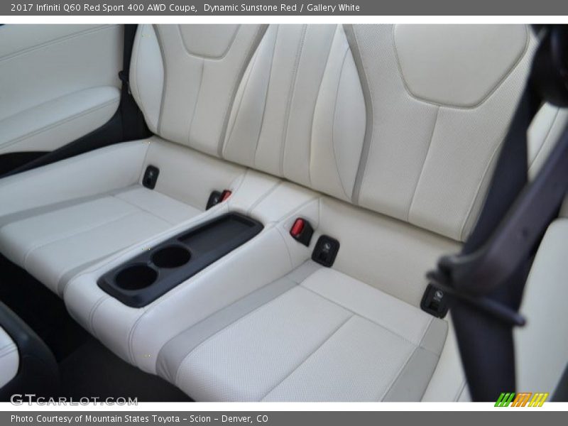 Rear Seat of 2017 Q60 Red Sport 400 AWD Coupe