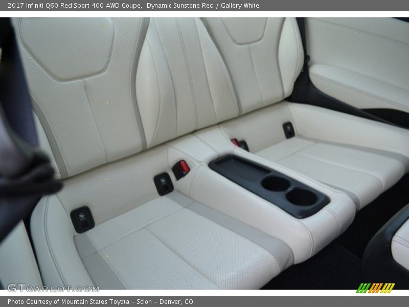 Rear Seat of 2017 Q60 Red Sport 400 AWD Coupe