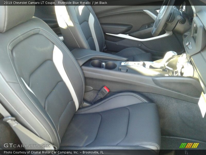 Riverside Blue Metallic / Jet Black 2019 Chevrolet Camaro LT Coupe