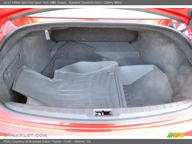  2017 Q60 Red Sport 400 AWD Coupe Trunk