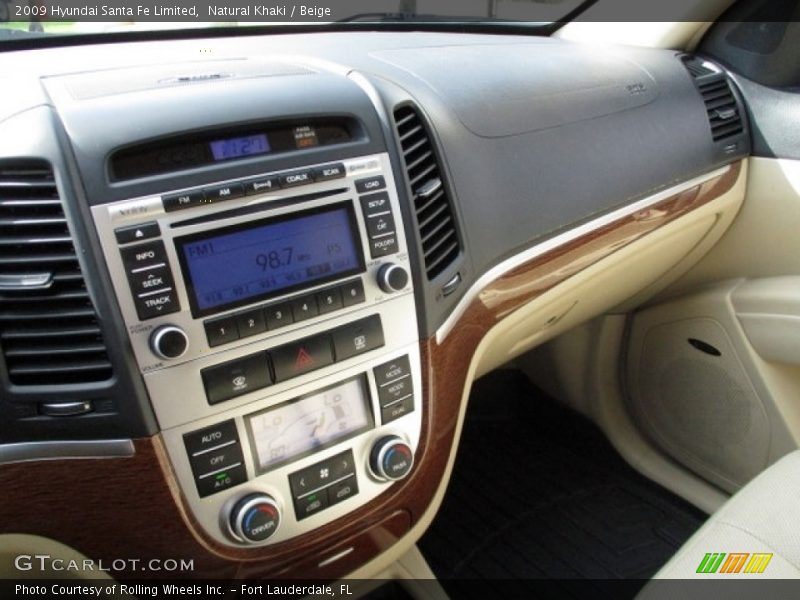 Natural Khaki / Beige 2009 Hyundai Santa Fe Limited