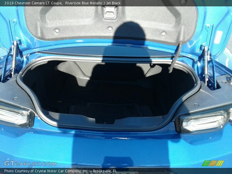 Riverside Blue Metallic / Jet Black 2019 Chevrolet Camaro LT Coupe