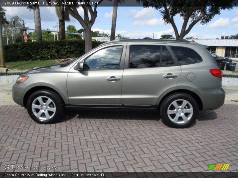 Natural Khaki / Beige 2009 Hyundai Santa Fe Limited