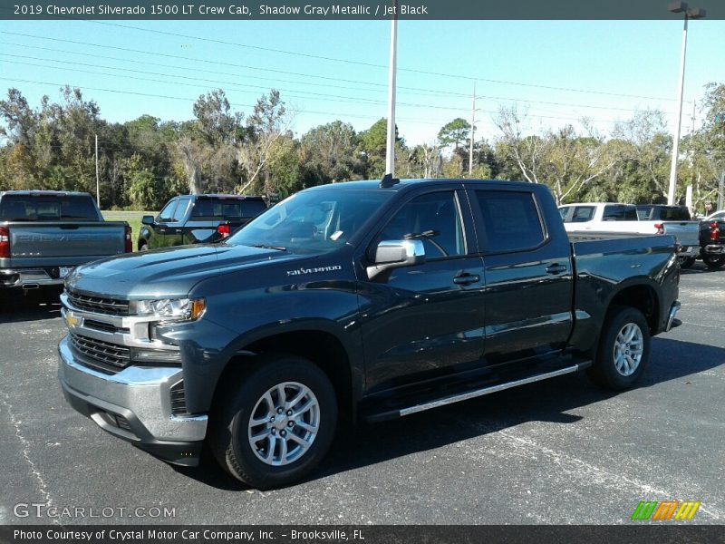 Shadow Gray Metallic / Jet Black 2019 Chevrolet Silverado 1500 LT Crew Cab