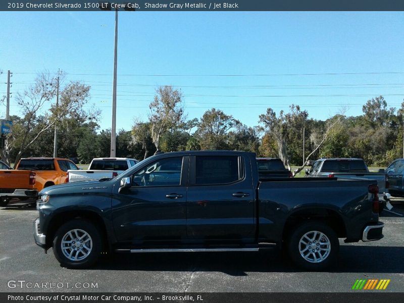 Shadow Gray Metallic / Jet Black 2019 Chevrolet Silverado 1500 LT Crew Cab