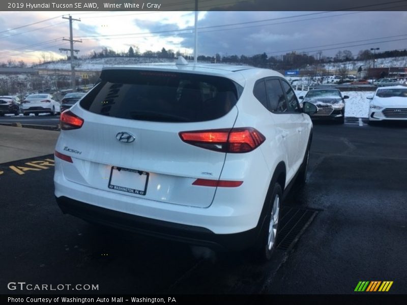 Winter White / Gray 2019 Hyundai Tucson SE AWD