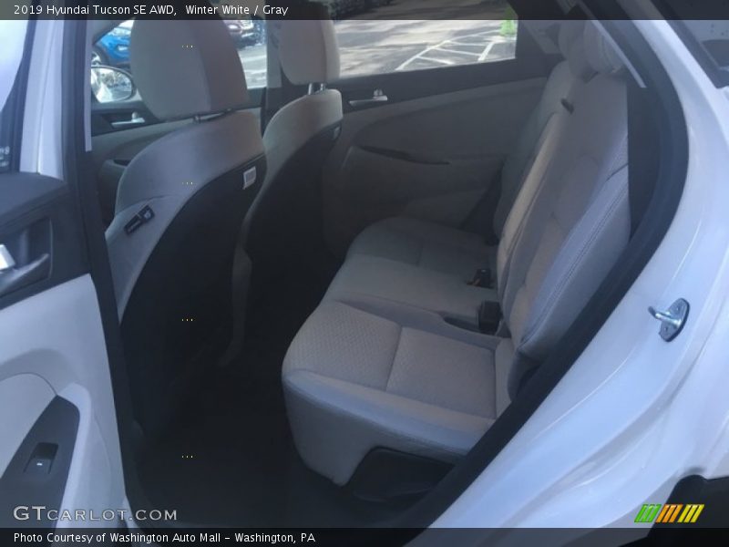 Winter White / Gray 2019 Hyundai Tucson SE AWD