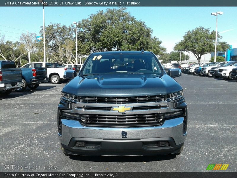 Shadow Gray Metallic / Jet Black 2019 Chevrolet Silverado 1500 LT Crew Cab