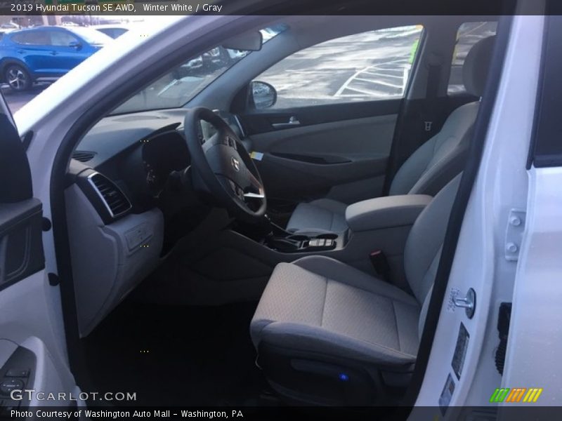 Winter White / Gray 2019 Hyundai Tucson SE AWD