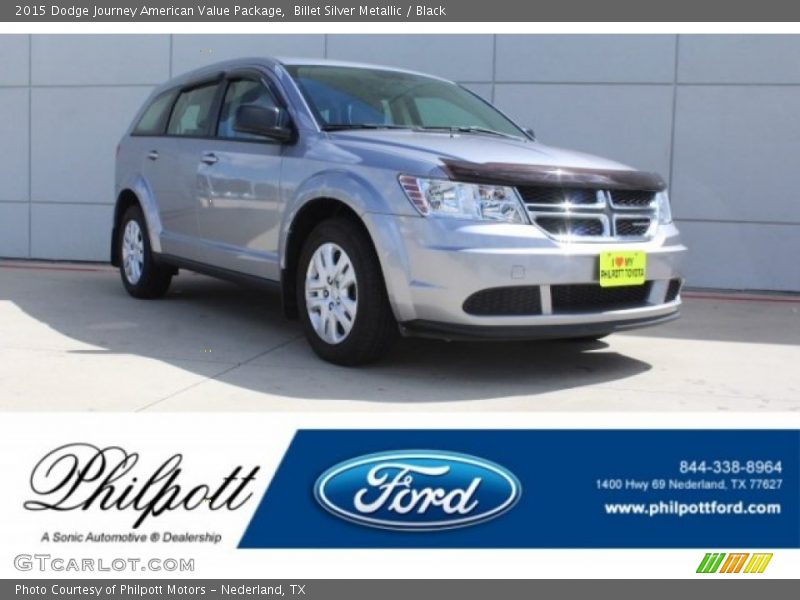 Billet Silver Metallic / Black 2015 Dodge Journey American Value Package