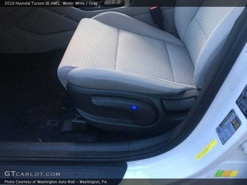 Winter White / Gray 2019 Hyundai Tucson SE AWD