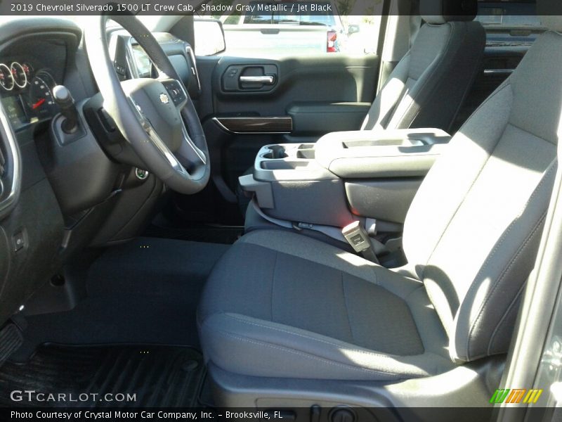 Shadow Gray Metallic / Jet Black 2019 Chevrolet Silverado 1500 LT Crew Cab