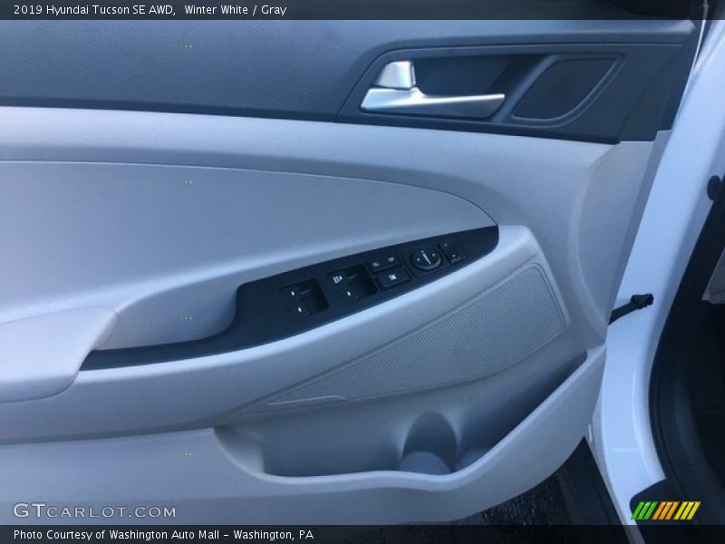 Winter White / Gray 2019 Hyundai Tucson SE AWD