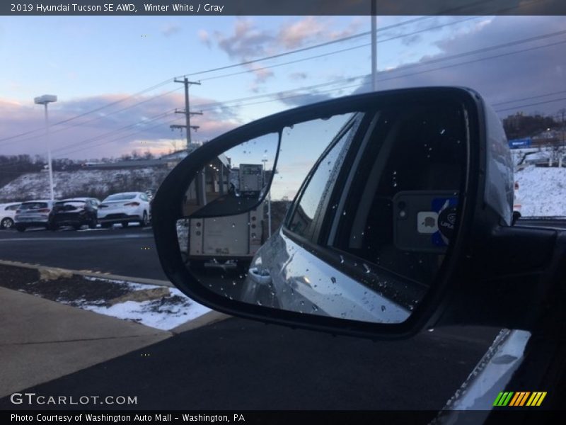 Winter White / Gray 2019 Hyundai Tucson SE AWD