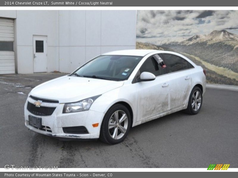 Summit White / Cocoa/Light Neutral 2014 Chevrolet Cruze LT