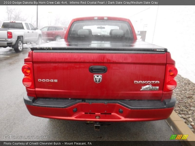 Inferno Red Crystal Pearl / Dark Slate Gray/Medium Slate Gray 2010 Dodge Dakota Big Horn Crew Cab 4x4