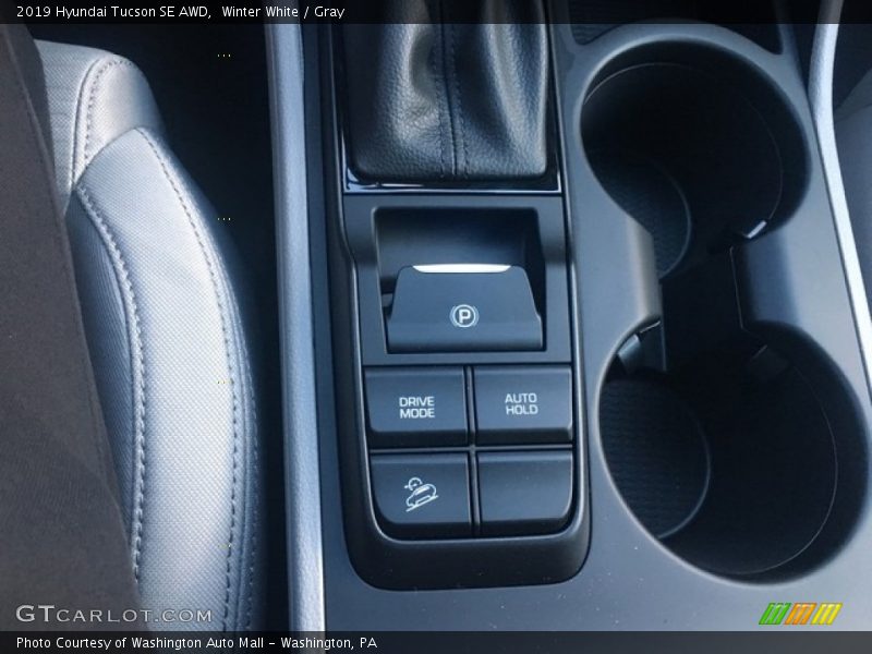 Winter White / Gray 2019 Hyundai Tucson SE AWD