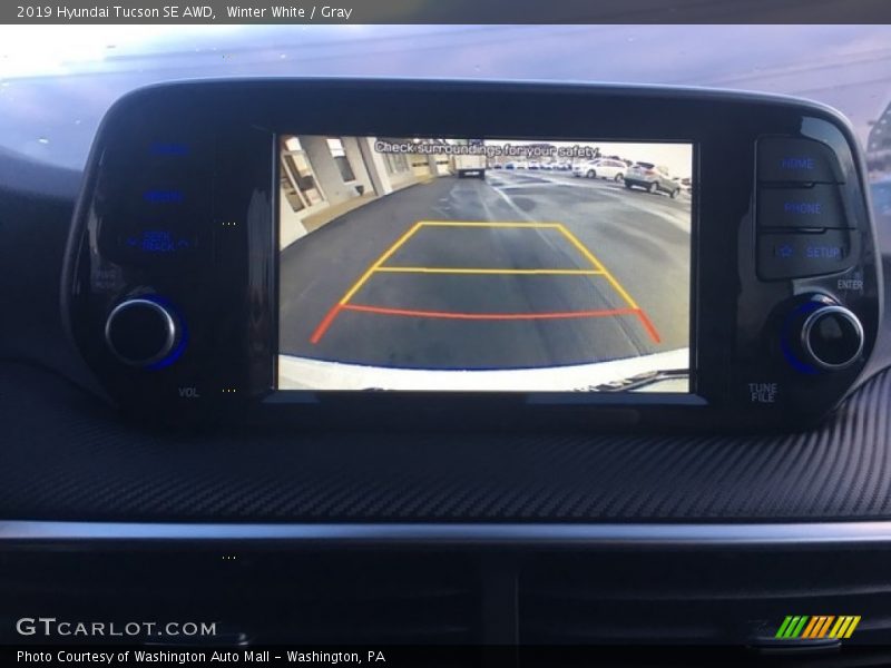 Winter White / Gray 2019 Hyundai Tucson SE AWD