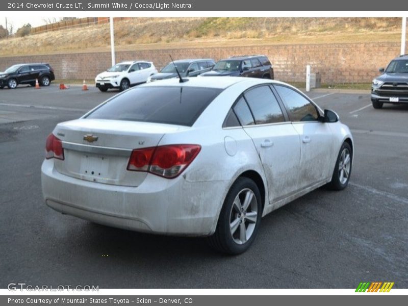 Summit White / Cocoa/Light Neutral 2014 Chevrolet Cruze LT