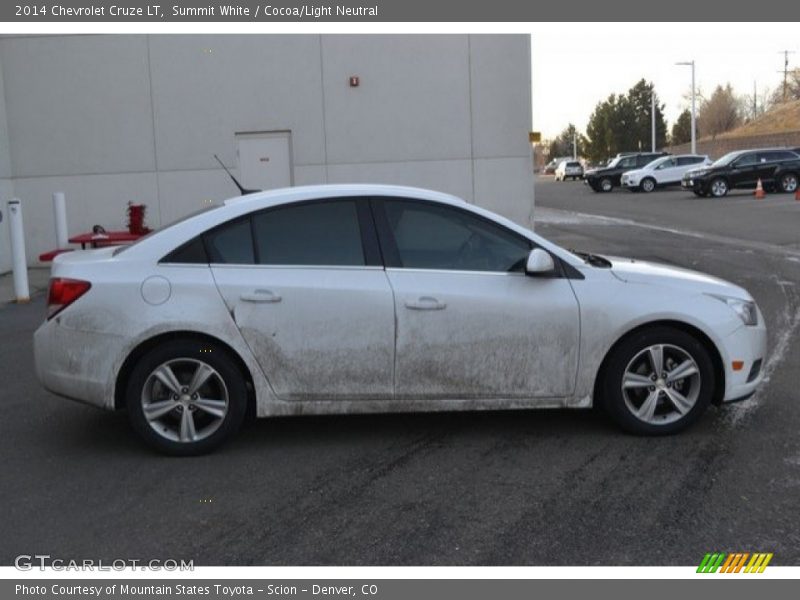Summit White / Cocoa/Light Neutral 2014 Chevrolet Cruze LT