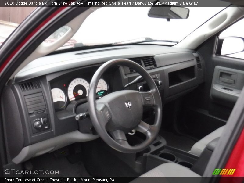 Inferno Red Crystal Pearl / Dark Slate Gray/Medium Slate Gray 2010 Dodge Dakota Big Horn Crew Cab 4x4