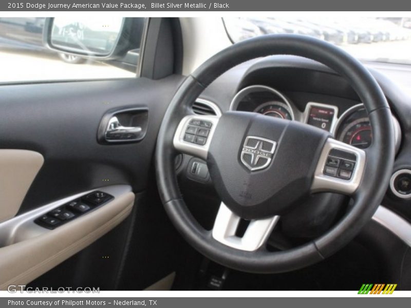 Billet Silver Metallic / Black 2015 Dodge Journey American Value Package