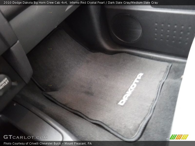Inferno Red Crystal Pearl / Dark Slate Gray/Medium Slate Gray 2010 Dodge Dakota Big Horn Crew Cab 4x4