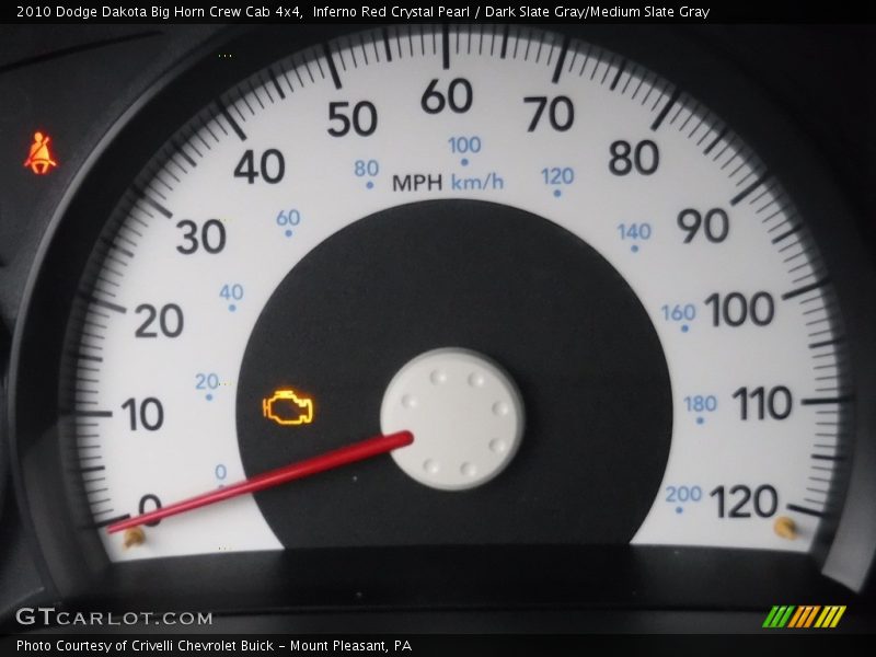 Inferno Red Crystal Pearl / Dark Slate Gray/Medium Slate Gray 2010 Dodge Dakota Big Horn Crew Cab 4x4
