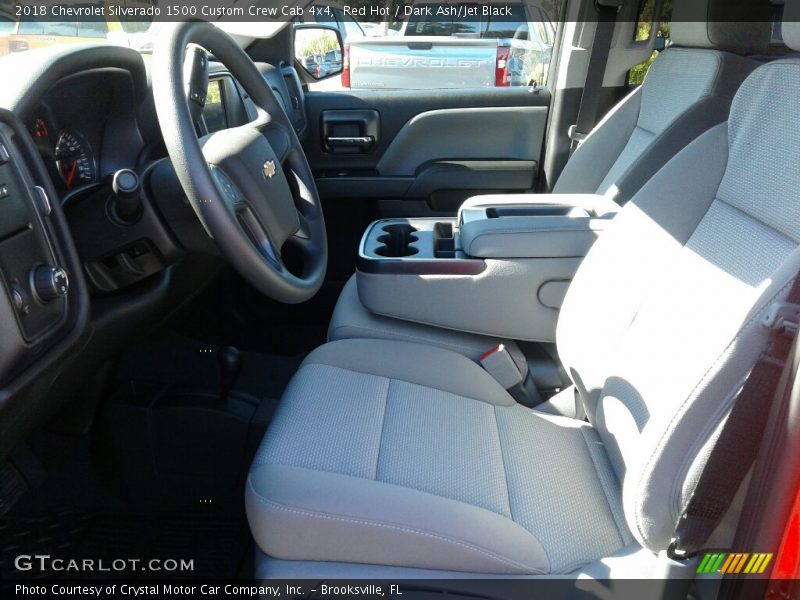 Red Hot / Dark Ash/Jet Black 2018 Chevrolet Silverado 1500 Custom Crew Cab 4x4