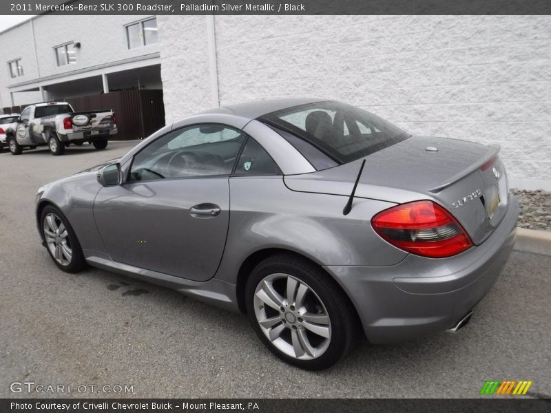 Palladium Silver Metallic / Black 2011 Mercedes-Benz SLK 300 Roadster