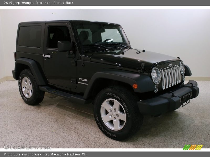 Black / Black 2015 Jeep Wrangler Sport 4x4