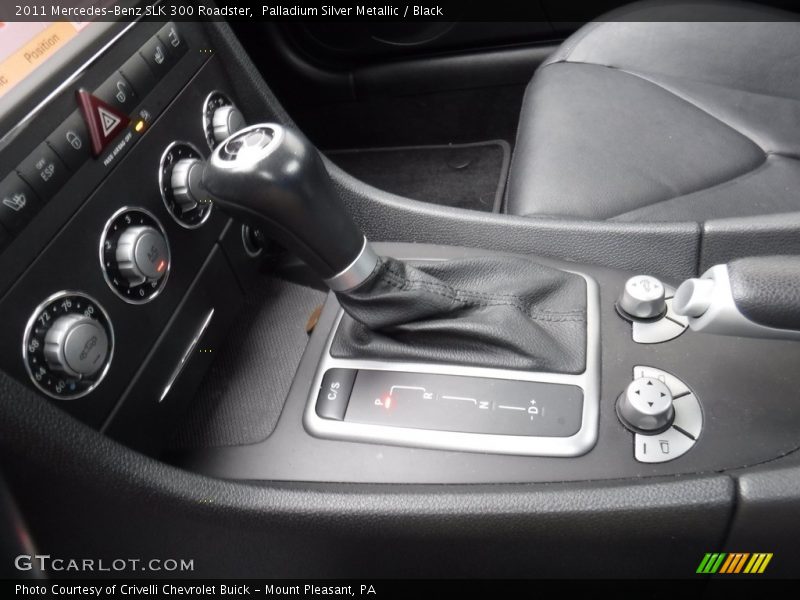 Palladium Silver Metallic / Black 2011 Mercedes-Benz SLK 300 Roadster