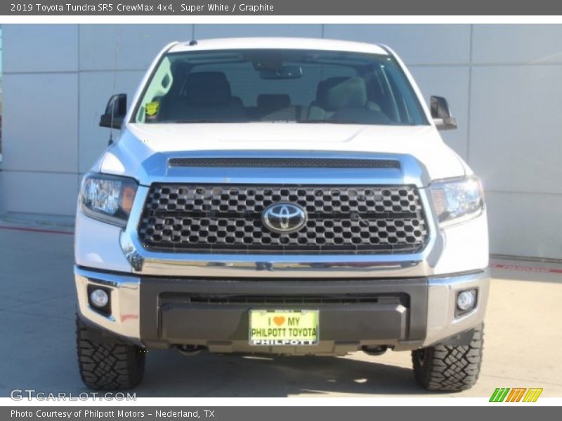 Super White / Graphite 2019 Toyota Tundra SR5 CrewMax 4x4