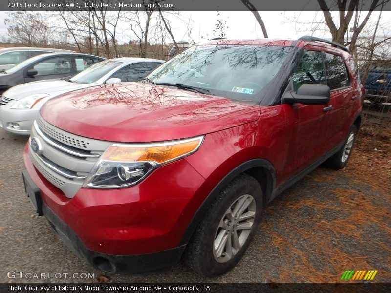 Ruby Red / Medium Light Stone 2015 Ford Explorer 4WD