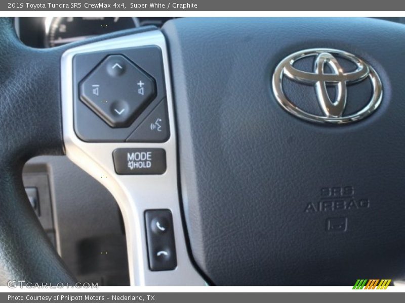 Super White / Graphite 2019 Toyota Tundra SR5 CrewMax 4x4