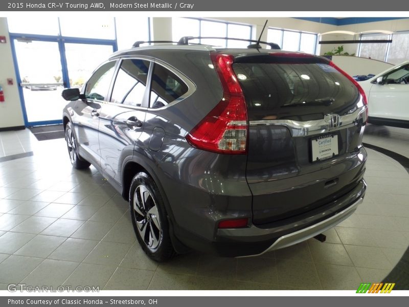 Modern Steel Metallic / Gray 2015 Honda CR-V Touring AWD