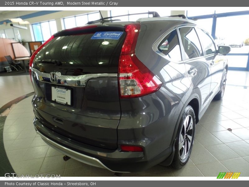 Modern Steel Metallic / Gray 2015 Honda CR-V Touring AWD