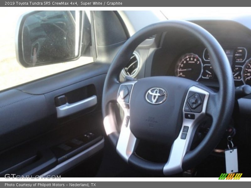 Super White / Graphite 2019 Toyota Tundra SR5 CrewMax 4x4